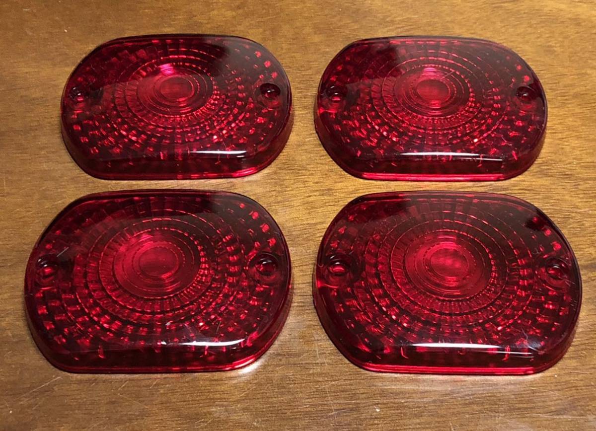 Z400FX KZ1000Mk2 ウインカーレンズ 赤 レッド クリアウィンカー 純正