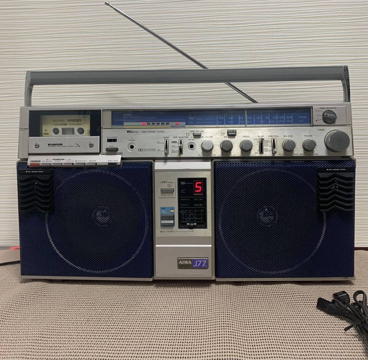 Yahoo!オークション - 希少昭和レトロAIWAラジカセCS-J77mk2 ターボソ