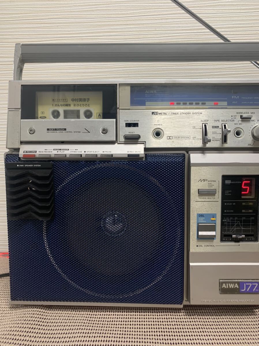 Yahoo!オークション - 希少昭和レトロAIWAラジカセCS-J77mk2 ターボソ