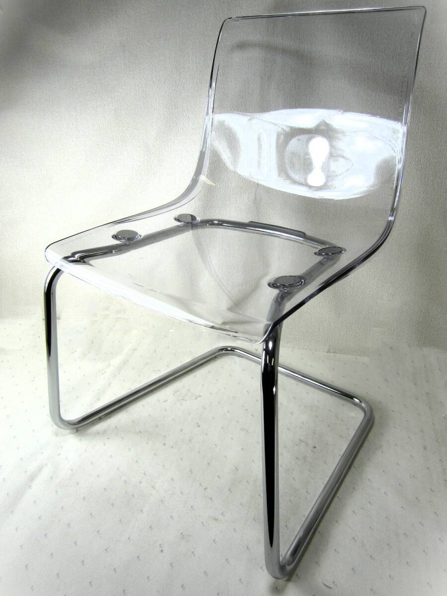 IKEA イケア TOBIAS トービアス クリア チェア コの字 透明 椅子