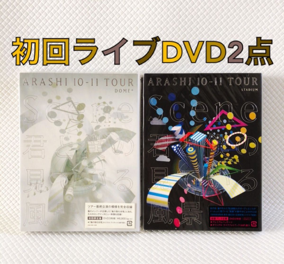 初回ライブDVD2点セット（スタジアム版&ドーム版） 嵐『君と僕の見て