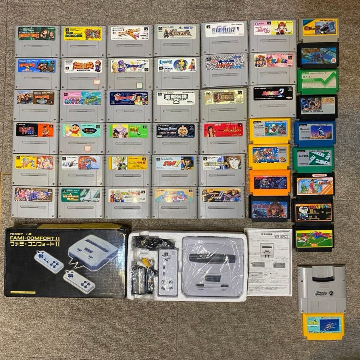 スーパーファミコンソフト33本 ファミコンソフト13本 ファミ
