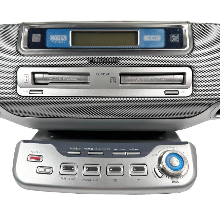 完動品・純正リモコン付属 パナソニック MDラジカセ RX-MDX81-S｜Yahoo