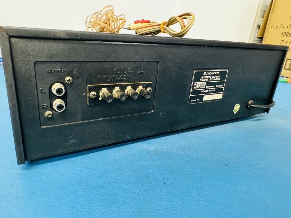 希少品 昭和レトロ pioneer AM/FMステレオチューナーTX-4400 動作品