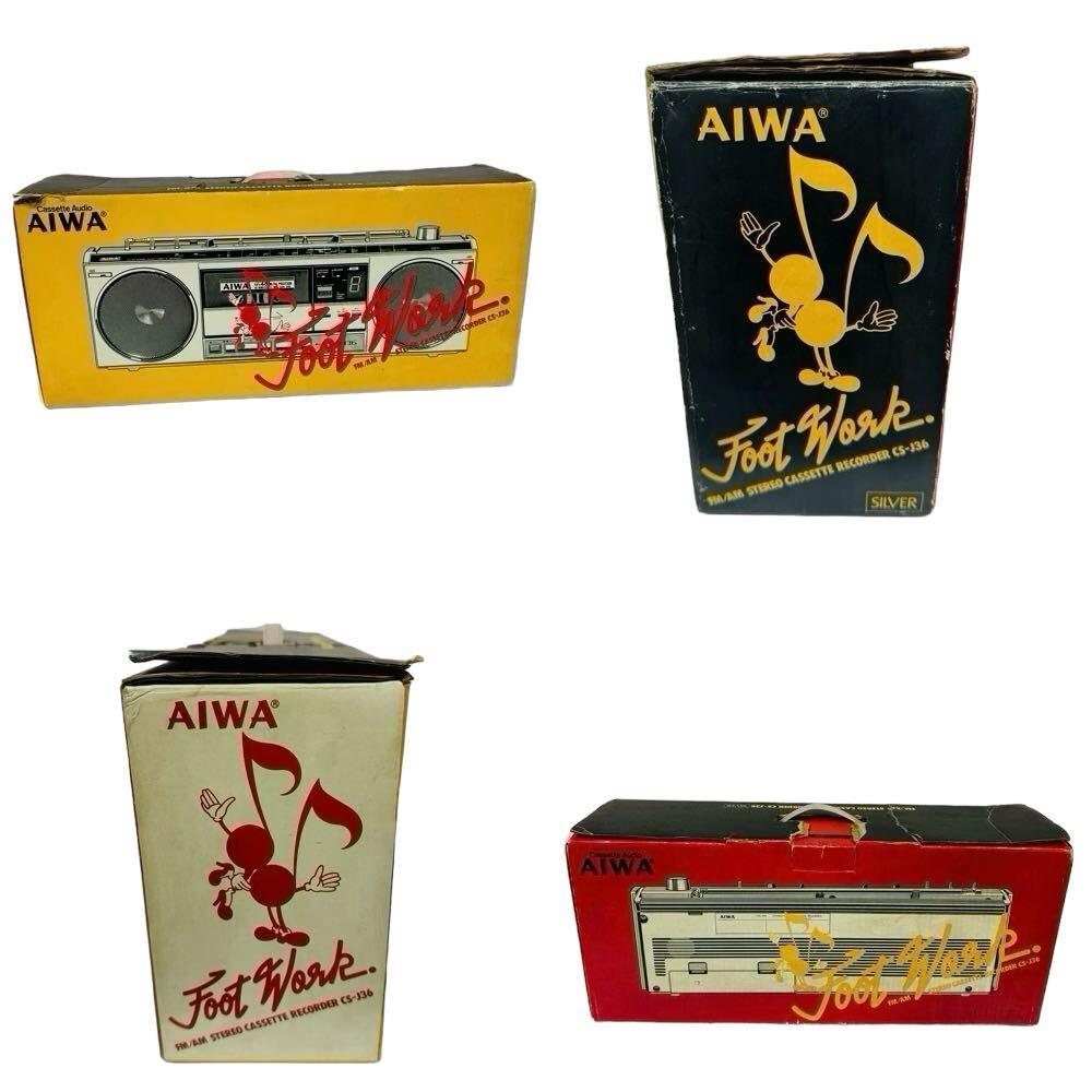 AIWA アイワ CS-J36 ラジカセ カセットレコーダー 昭和レトロ FM/AM