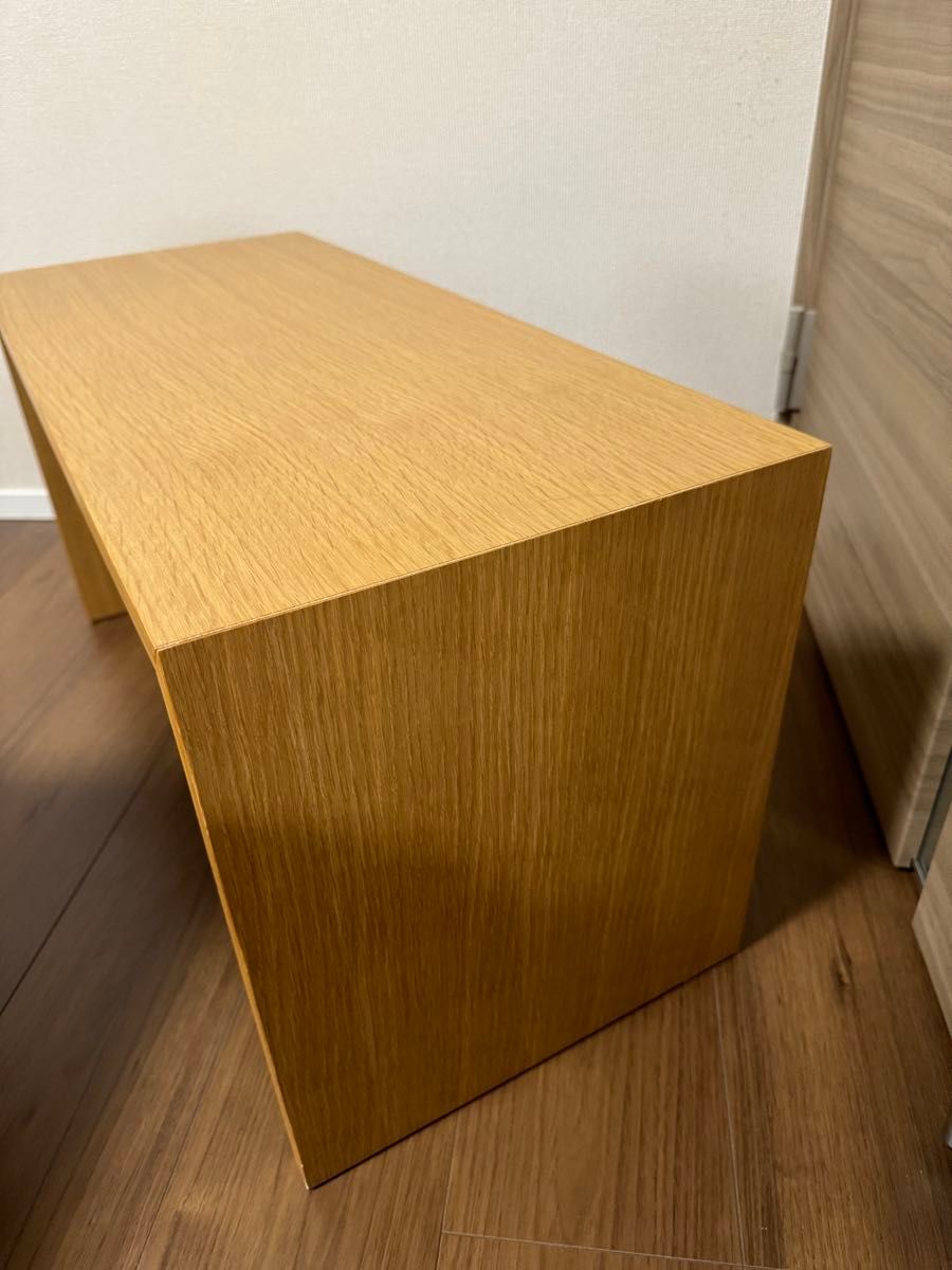 新品同様】無印良品 コの字の家具 積層合板 オーク材 幅700奥行300X高