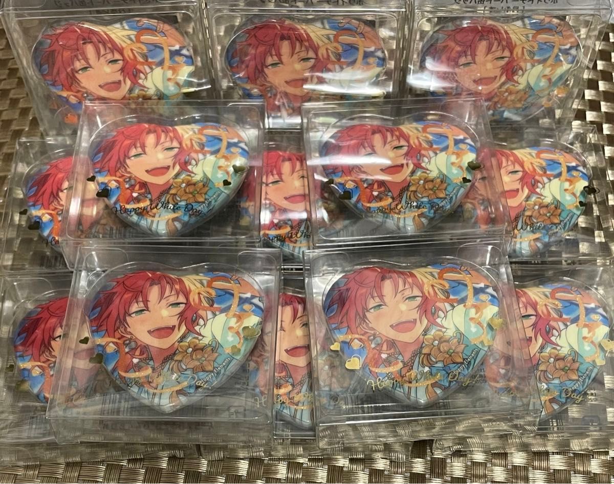 あんスタ月永レオホワイトデーハート缶バッジ