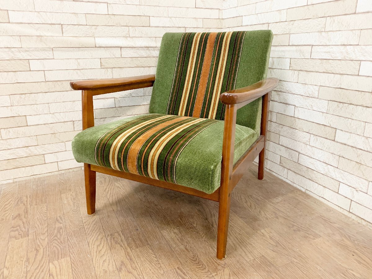 Yahoo!オークション - karimoku オールドカリモク Kチェア ストライプ