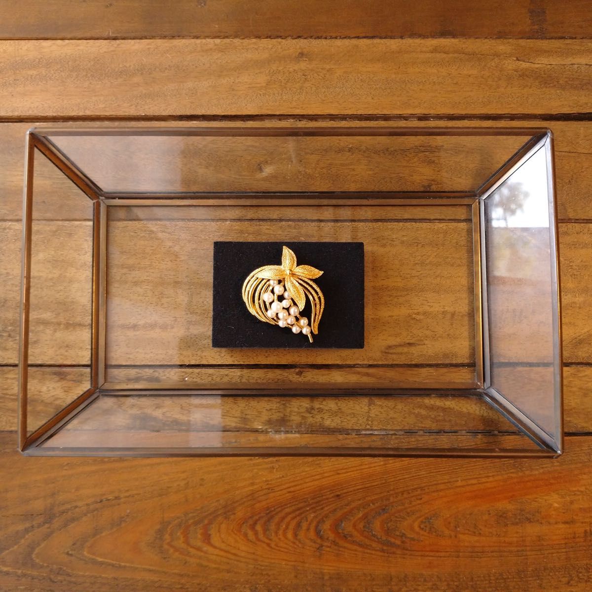 希少美品 TRIFARI ヴィンテージ ブローチ フラワー ボタニカル