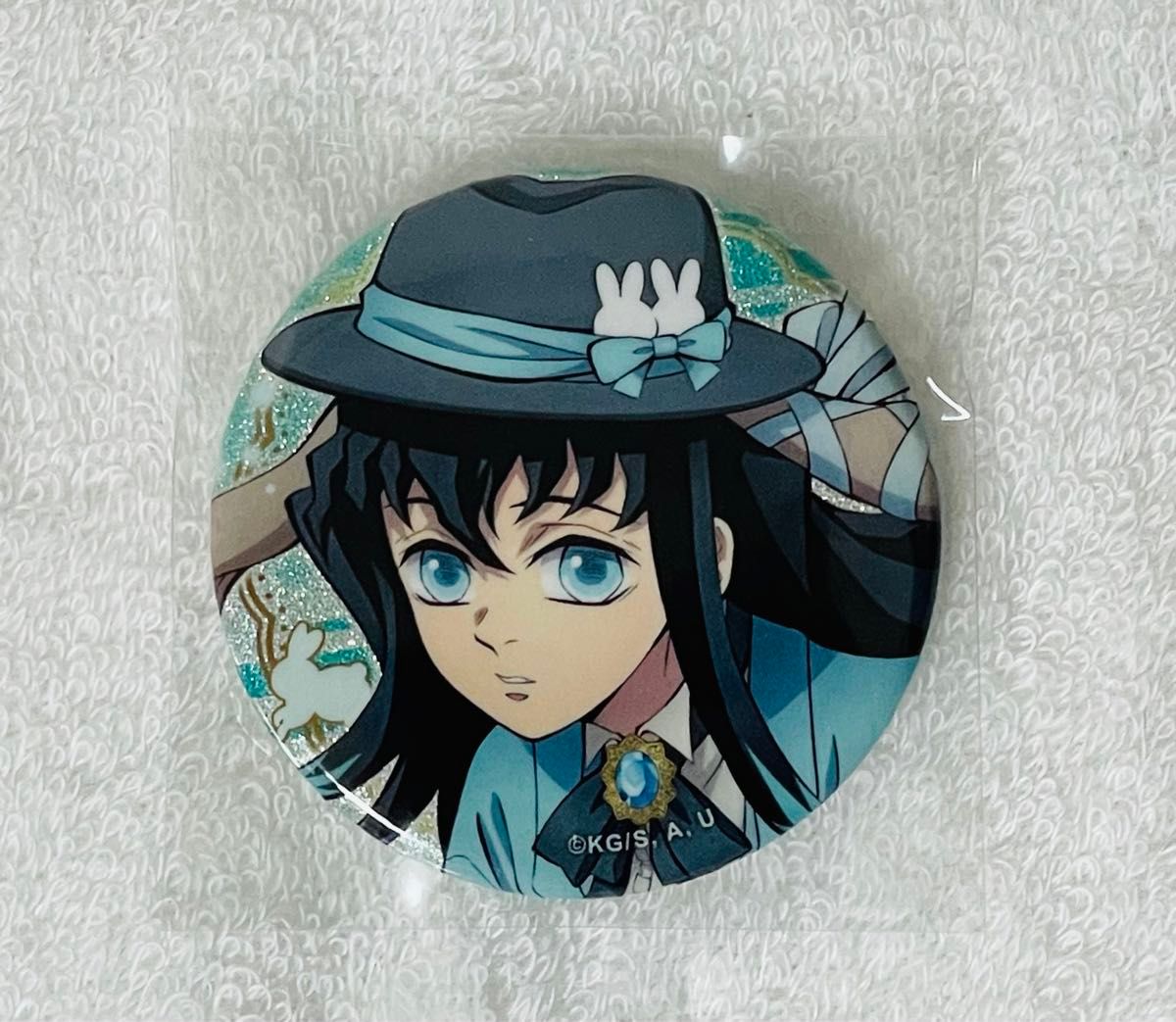 500円クーポン可】鬼滅の刃 時透無一郎 缶バッジ 卯年 AGF うさぎ 缶バ