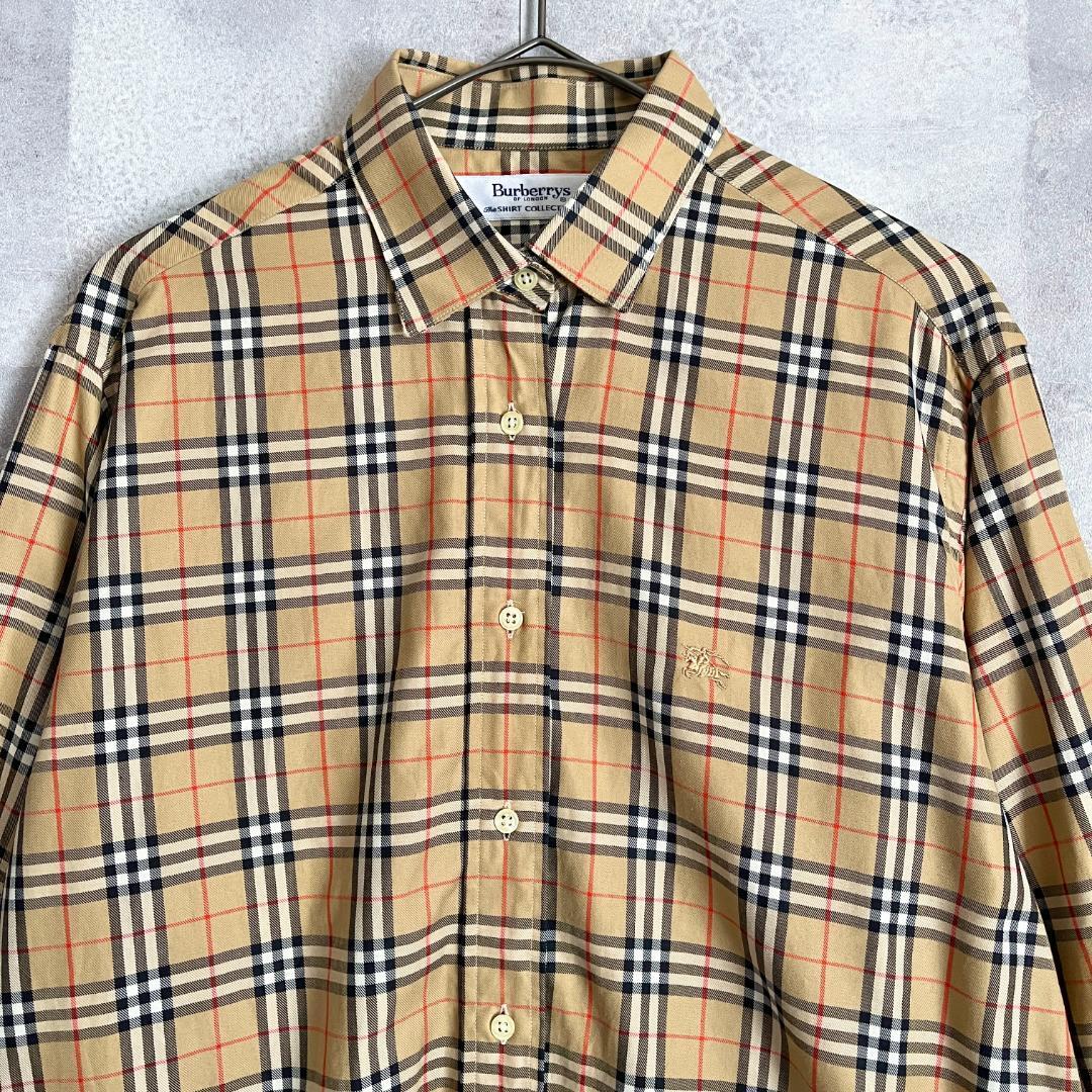 美品 L Burberrys OF LONDON the shirt collection バーバリー ノバ