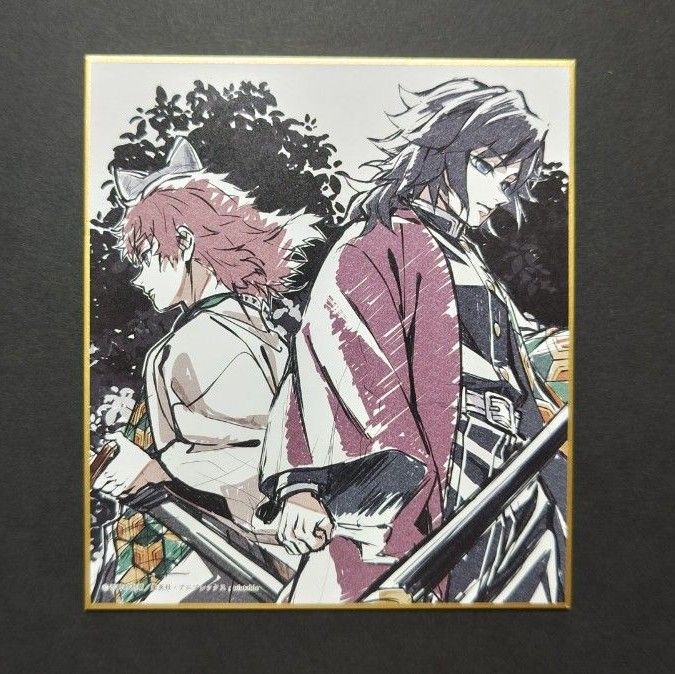 鬼滅の刃 義勇と錆兎 複製ミニ色紙 2枚セット 柱稽古編 Amazon.co.jp
