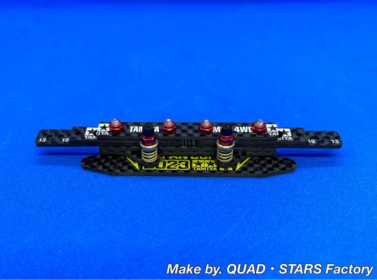 ミニ四駆・MSシャーシ専用】2軸ATスライドバンパー／左右独立稼働＋段