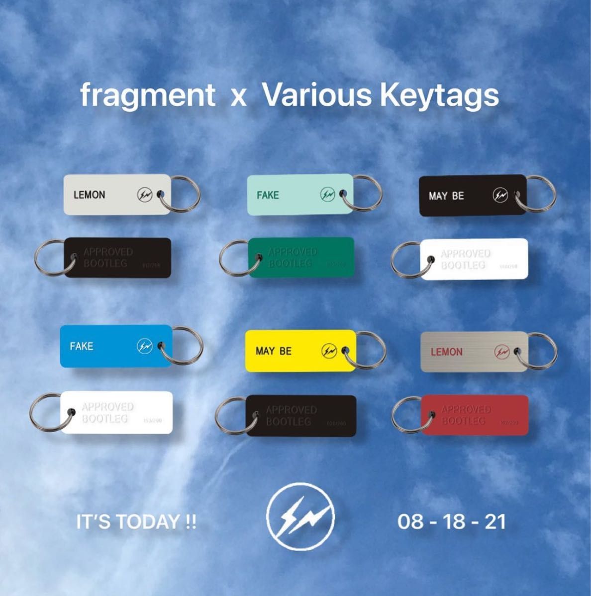 fragment Various keytag 初期コラボ 藤原ヒロシ LEMON キーホルダー