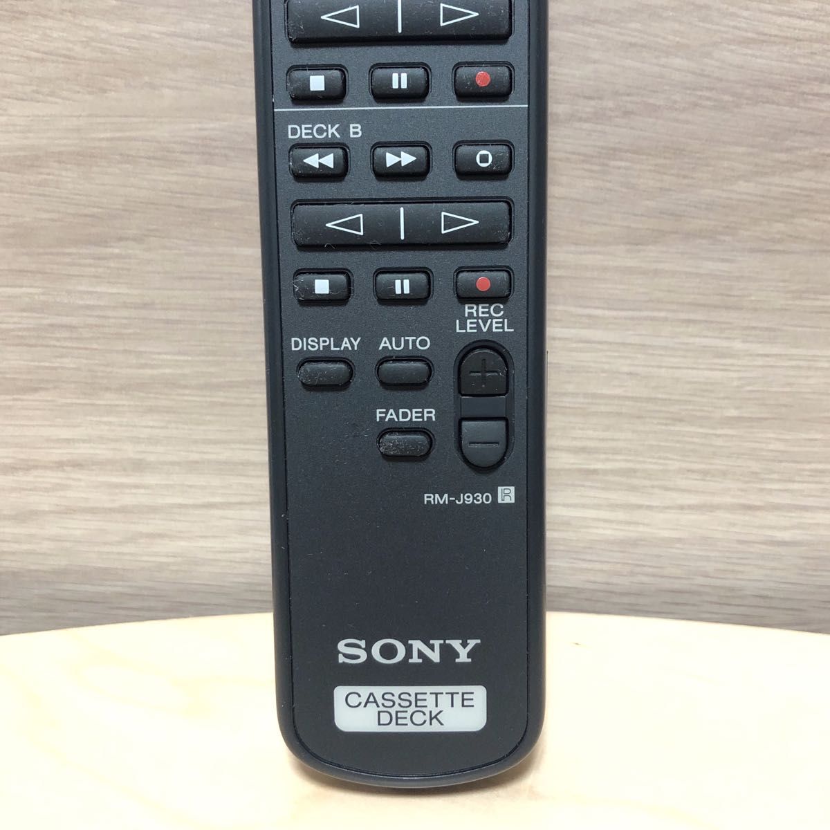 SONY RM-J930 カセットデッキ用リモコン TC-WR965S付属品 動作品現状