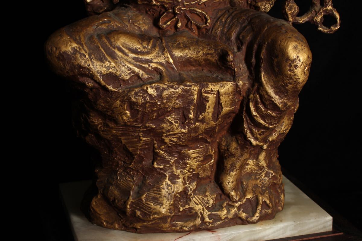 Yahoo!オークション - 北村西望作 不動明王 約16.4kg 約49㎝ ブロンズ