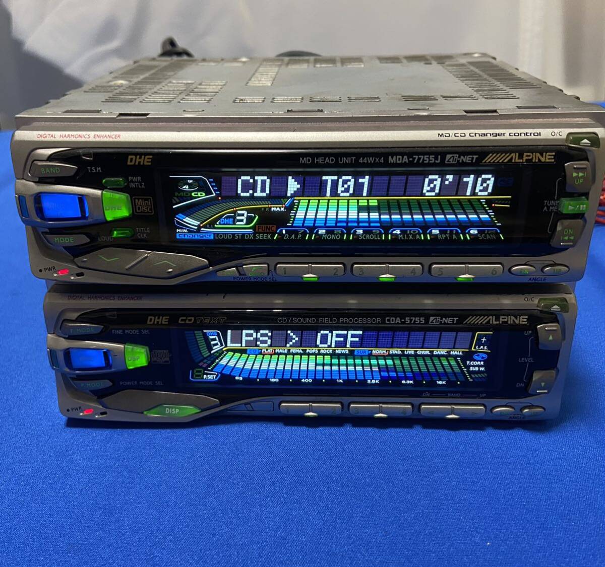 Yahoo!オークション - ALPINE アルパイン CD MD デッキ MDA-7755J CDA-