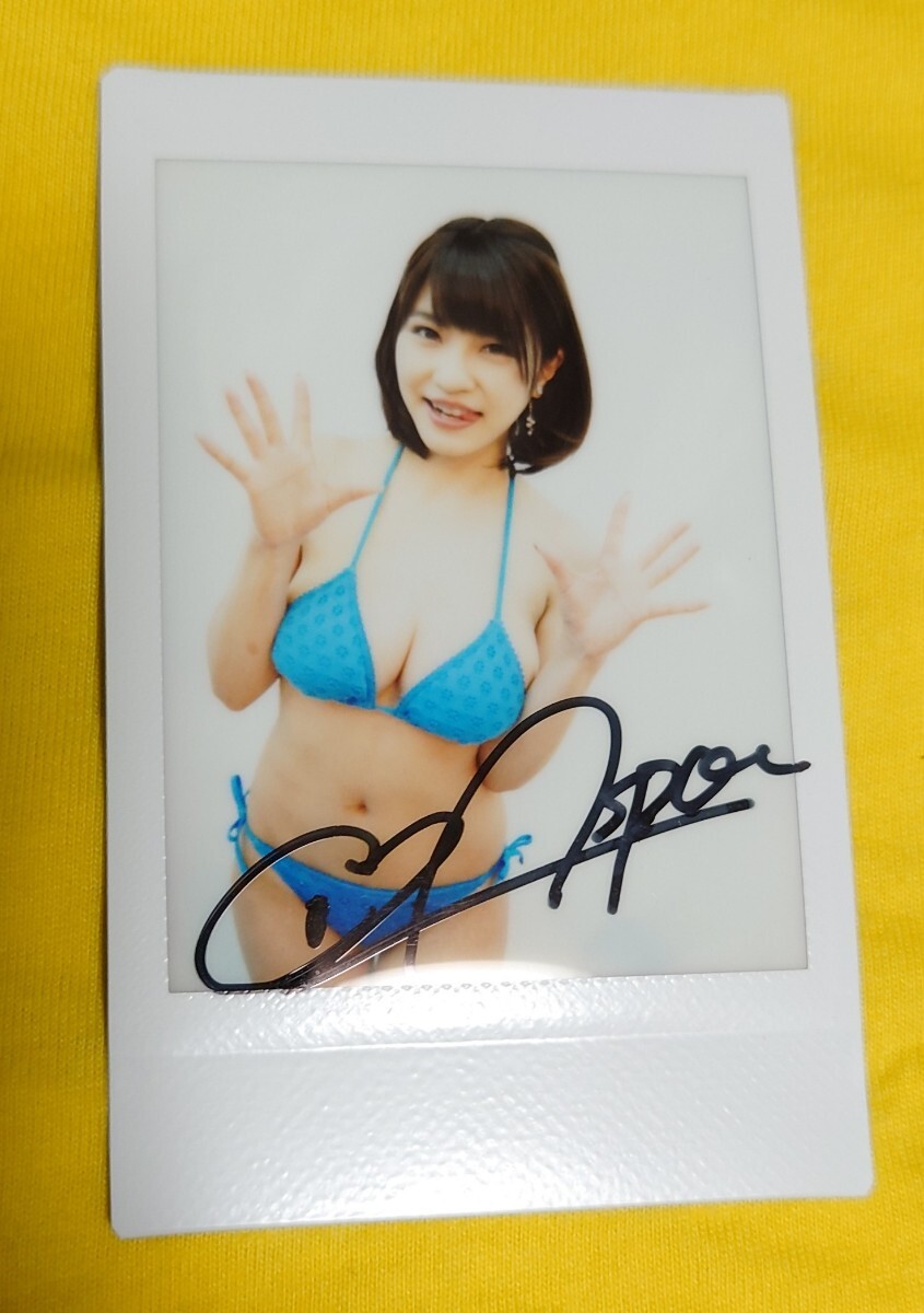 Yahoo!オークション - 岸 明日香 直筆サイン入りチェキ 青水着