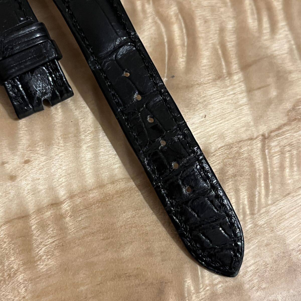 送料無料 PATEK PHILIPPE パテックフィリップ 黒 クロコダイル ベルト