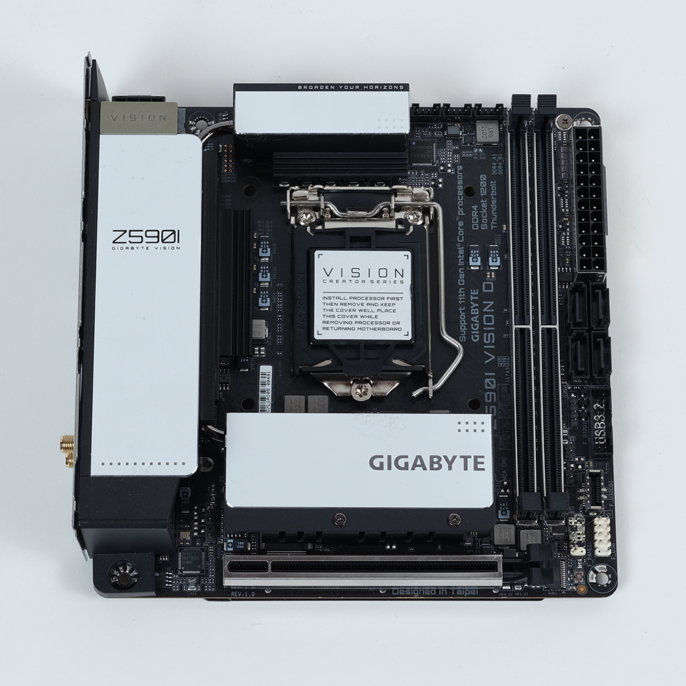 Yahoo!オークション - GIGABYTE Intel Z590I VISION D Mini-ITX マザー