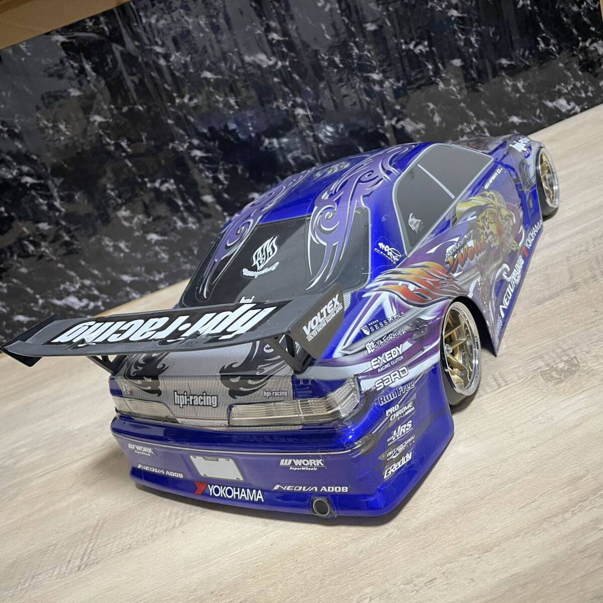 hpi トヨタ マーク2 ドリフト 1/10 ラジコン ボディ rc ドリフト