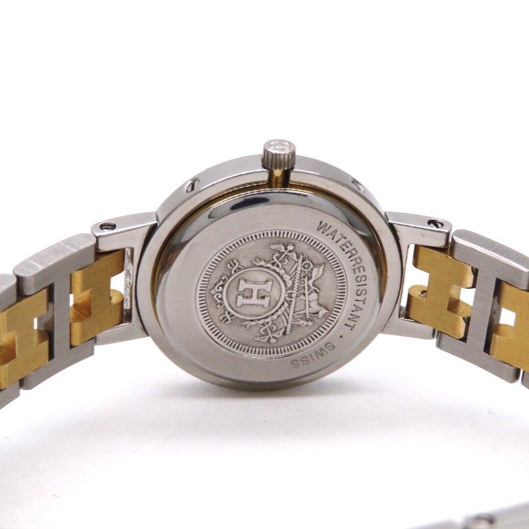 HERMES】エルメス 時計 'クリッパー' GPコンビモデル ホワイト