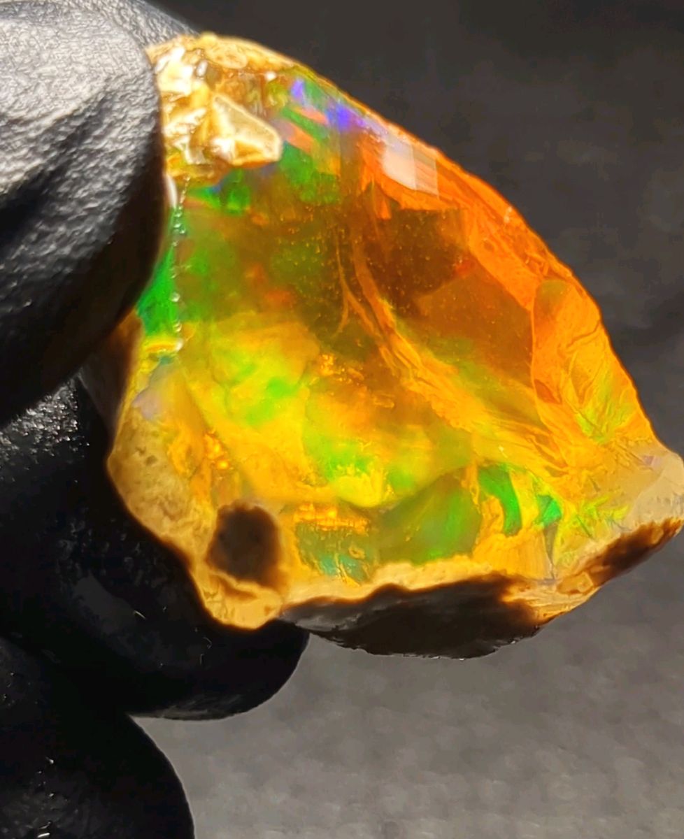 30ct】エチオピア オパール 原石 天然石 鉱物 標本 鉱石 ファイア