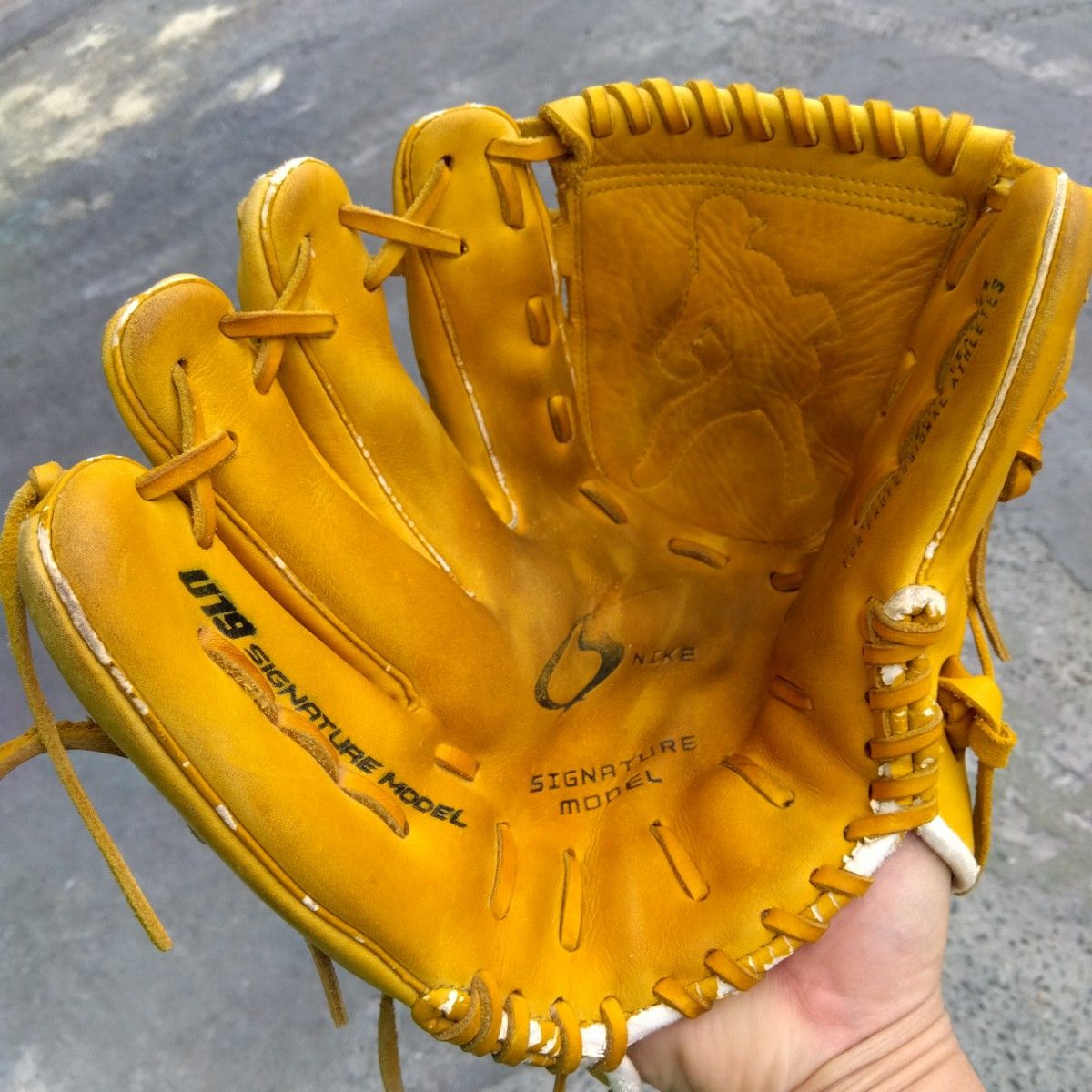 野球 グローブ 軟式 少年野球 NIKE ナイキ 投手用 左投げ 黄色｜Yahoo