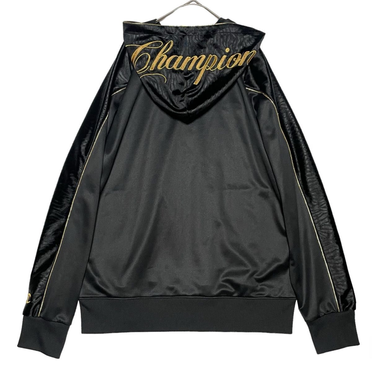 Champion チャンピオン 魔裟斗モデル ジャージ セットアップ 黒金 XL