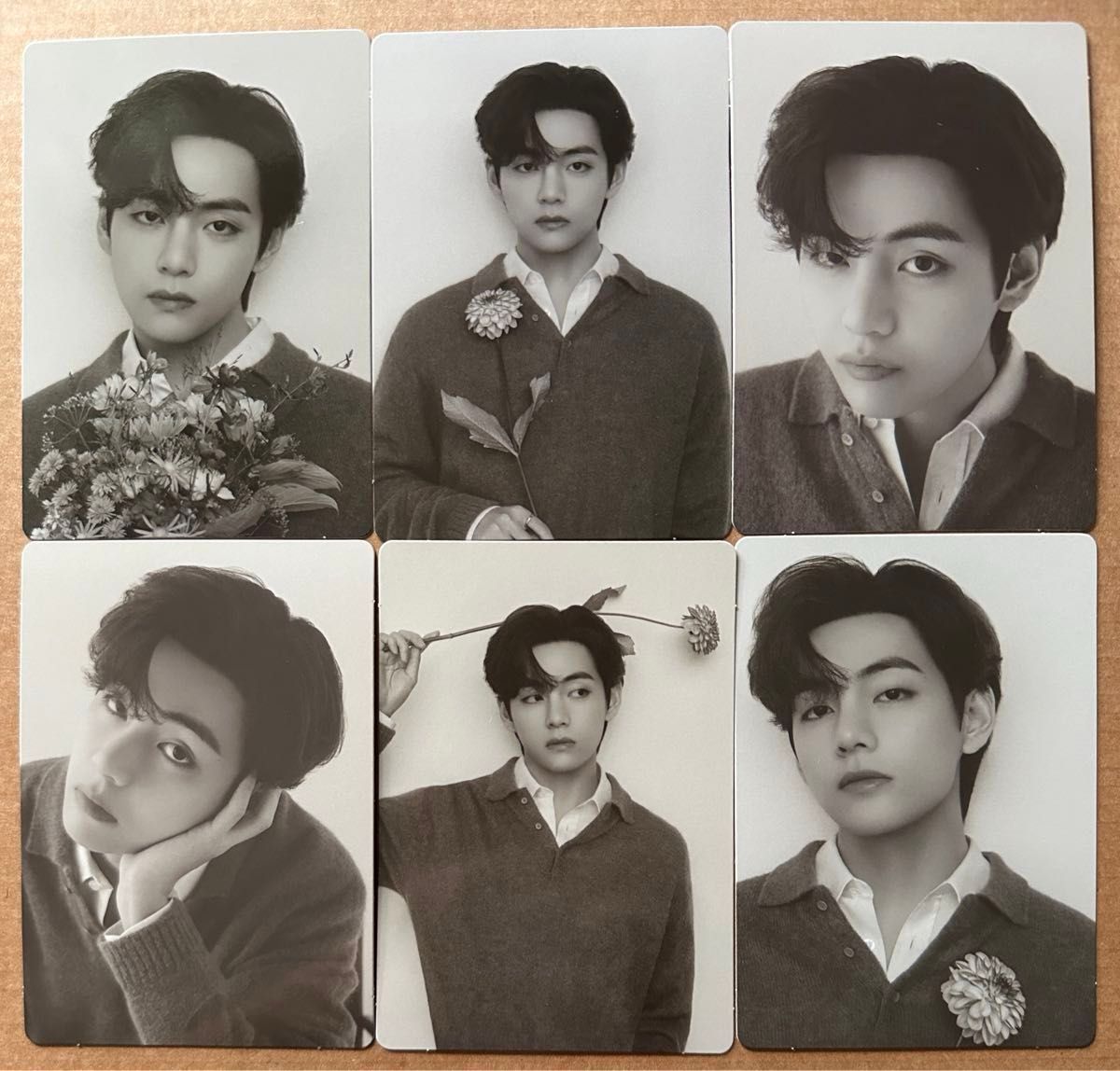 BTS V テテ ミニフォトカード MONOCHROME POP-UP ポップアップ