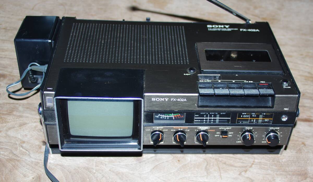 Yahoo!オークション - 【動作品】SONY FX-402A テレビ付ラジカセ ケー