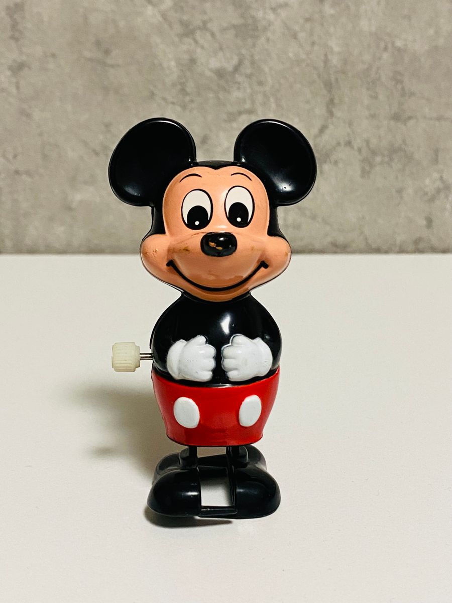 ディズニー ミッキーマウス ネジ巻き式 おもちゃ TOMY レトロ