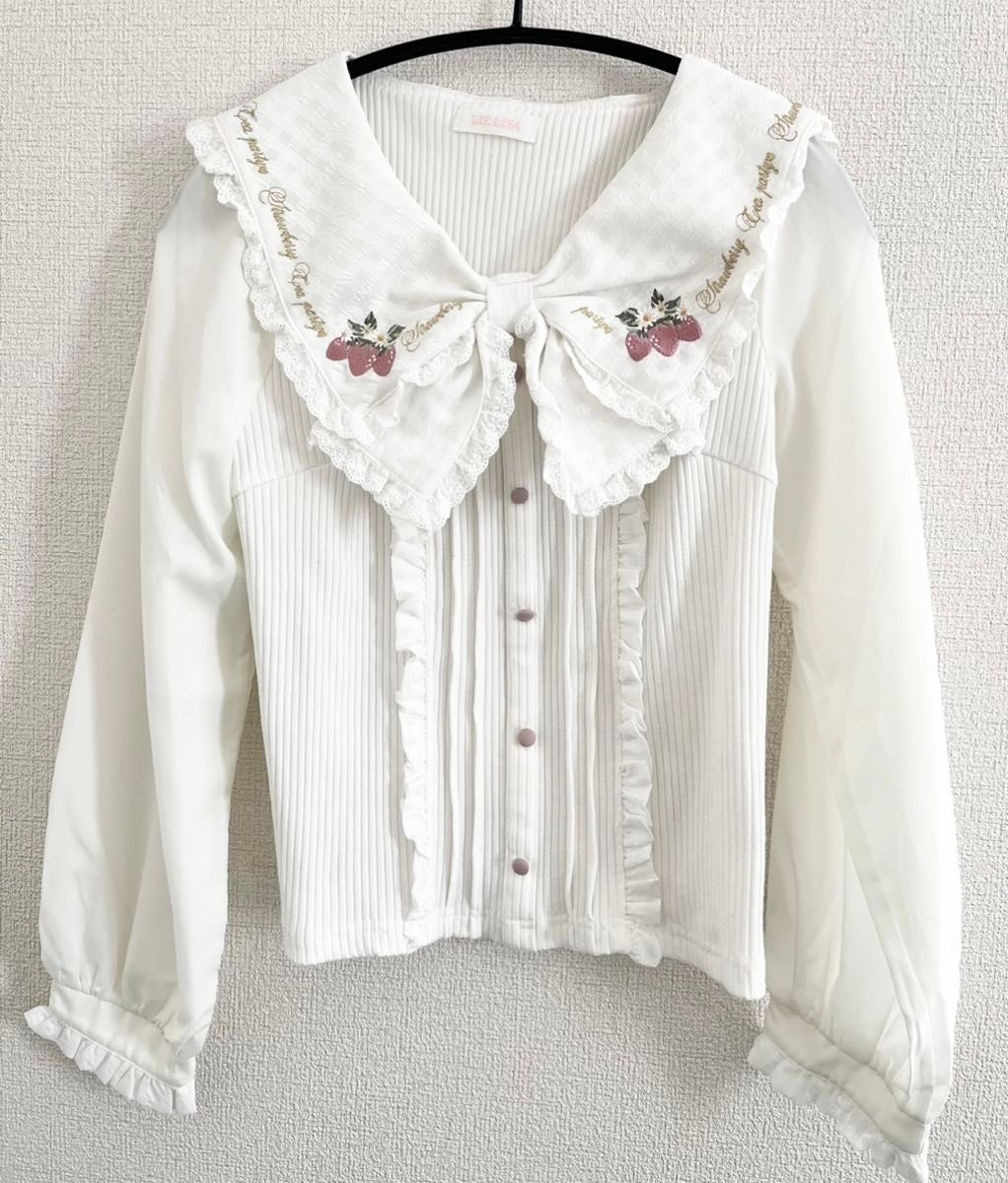 LIZLISA リズリサ ストロベリー セーラートップス リボン いちご