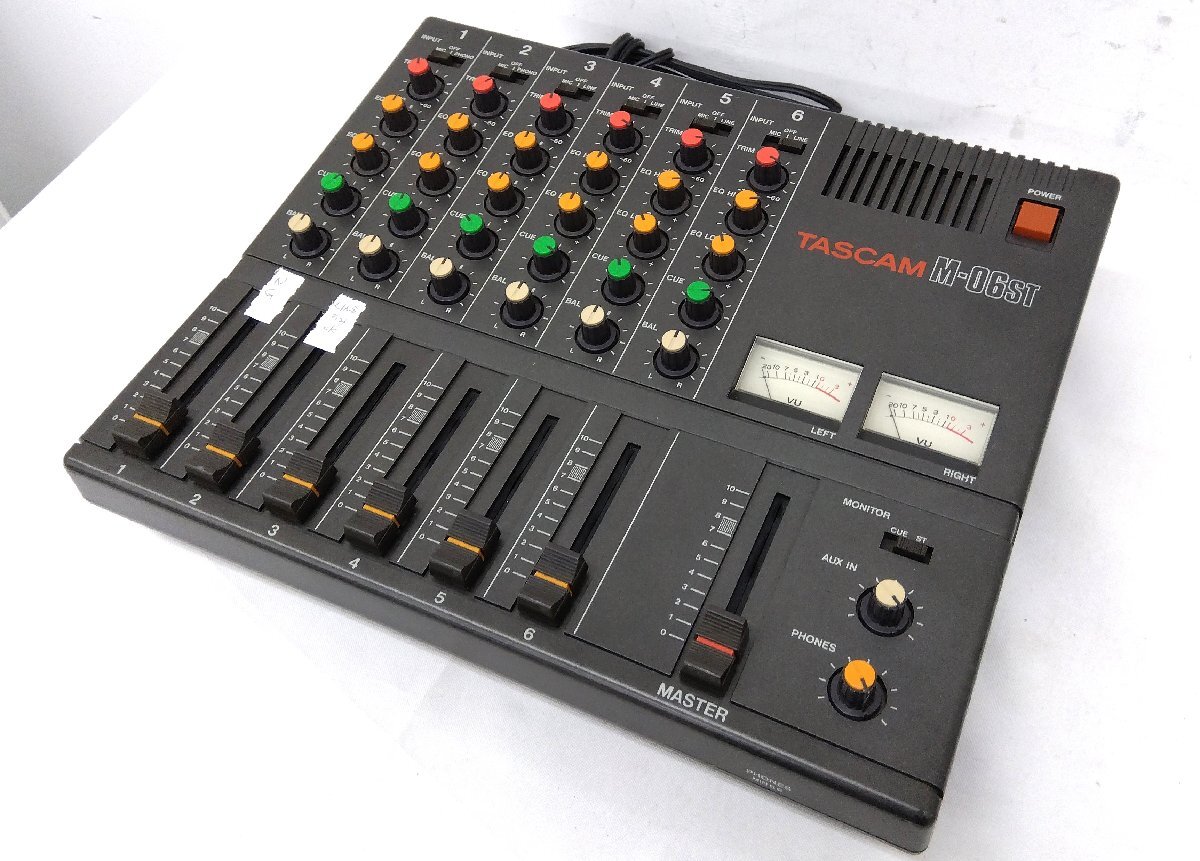 Yahoo!オークション - TASCAM M-06ST 6CHANNEL STEREO MIXER 6ch ステ
