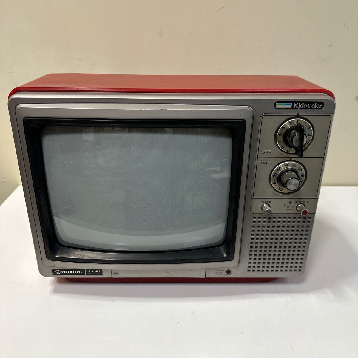 Yahoo!オークション - A352 昭和レトロ ブラウン管テレビ キドカラー