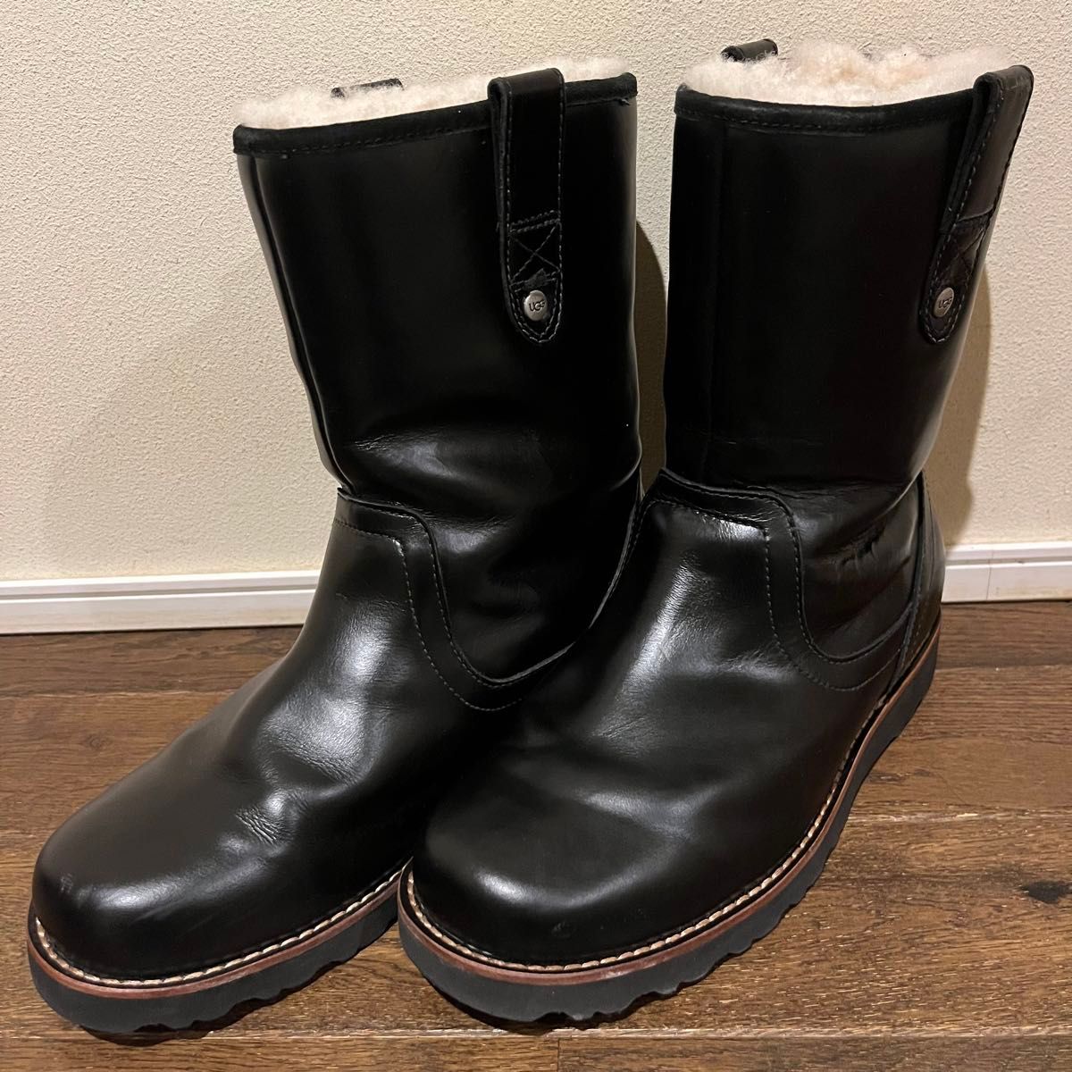 UGG アグ stoneman ストーンマン 防水 ムートン ペコスブーツ 黒