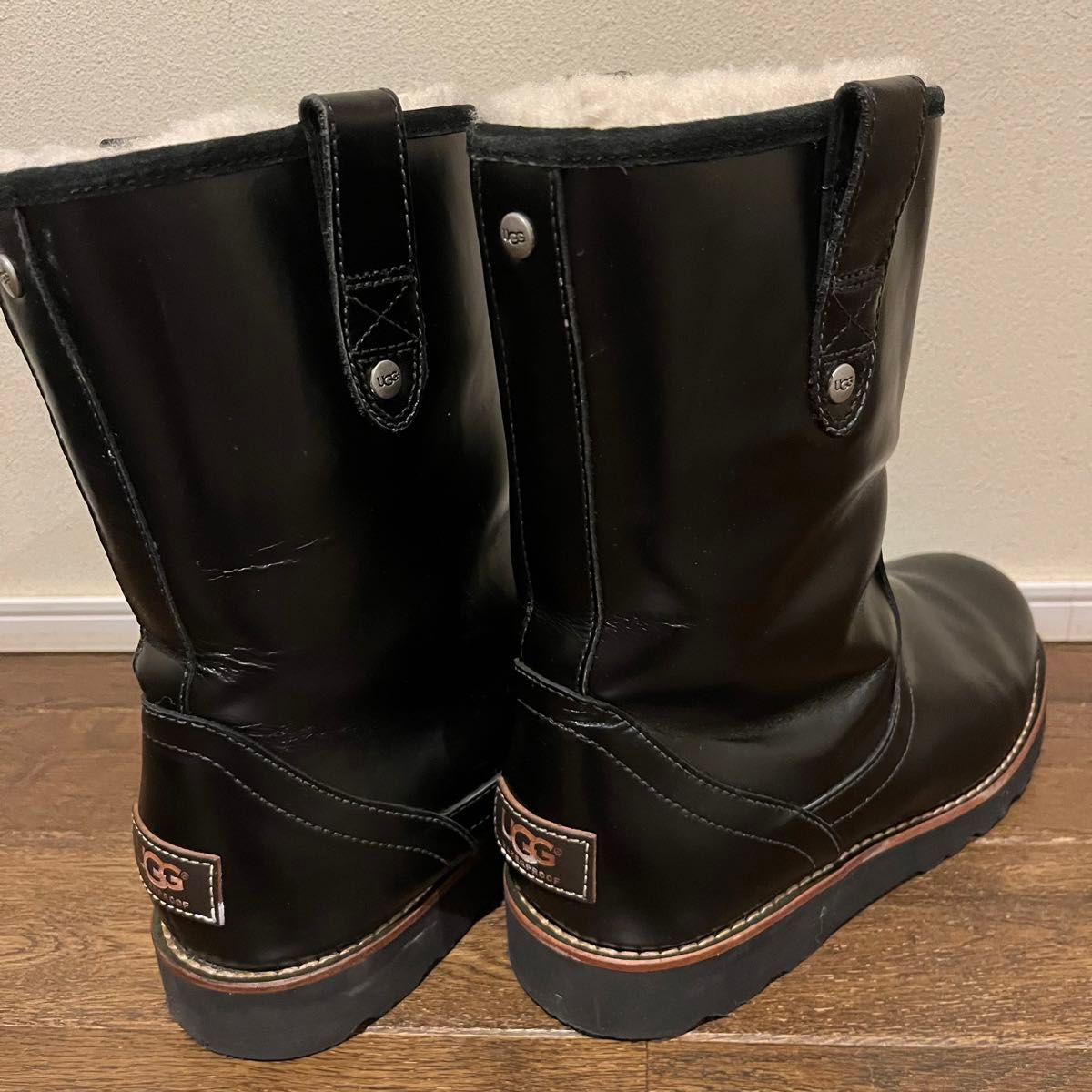 UGG アグ stoneman ストーンマン 防水 ムートン ペコスブーツ 黒