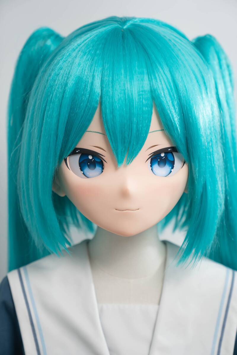 Yahoo!オークション - 鍵付き 初音ミク 全頭面 着ぐるみ マスク コスプ