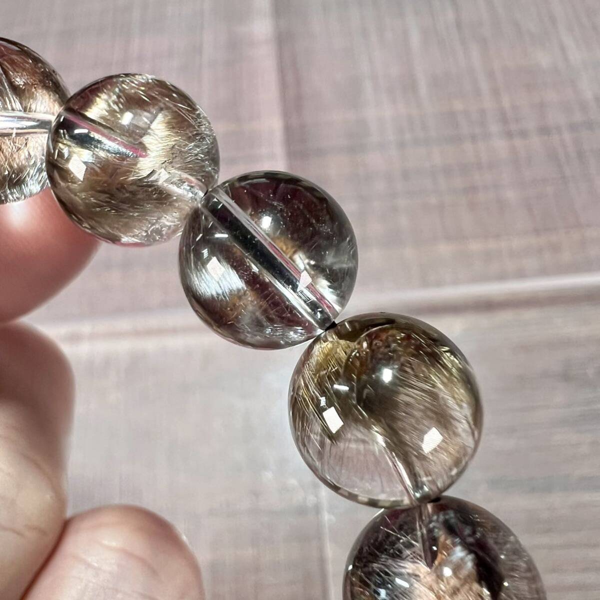 超激レア バイカラー 透明度高い ピンクプラチナルチルブレスレット 6