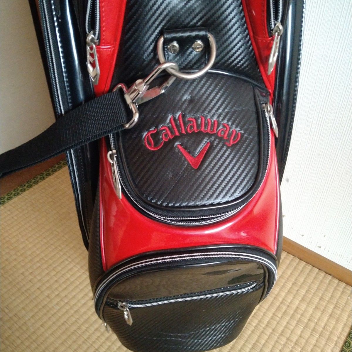 即日発送】キャロウェイ キャディーバッグ Callaway ゴルフバッグ 赤黒