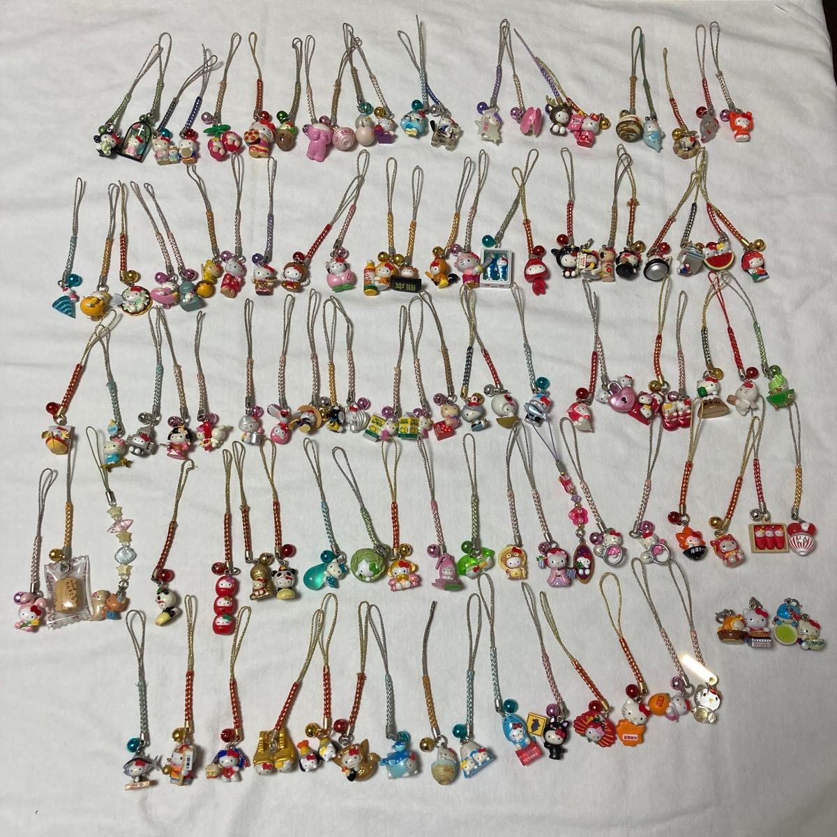 へ*可様 ハローキティ 根付セット 36個 ご当地限定多数 ご当地キティ