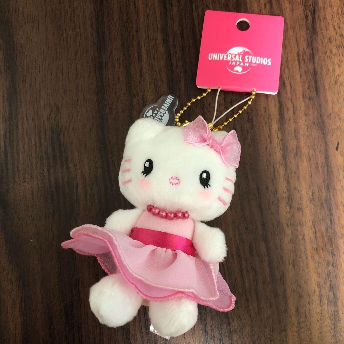 激レア◎USJ限定ピンク＆ブルーのドレスキティ◎根付けストラップ 激