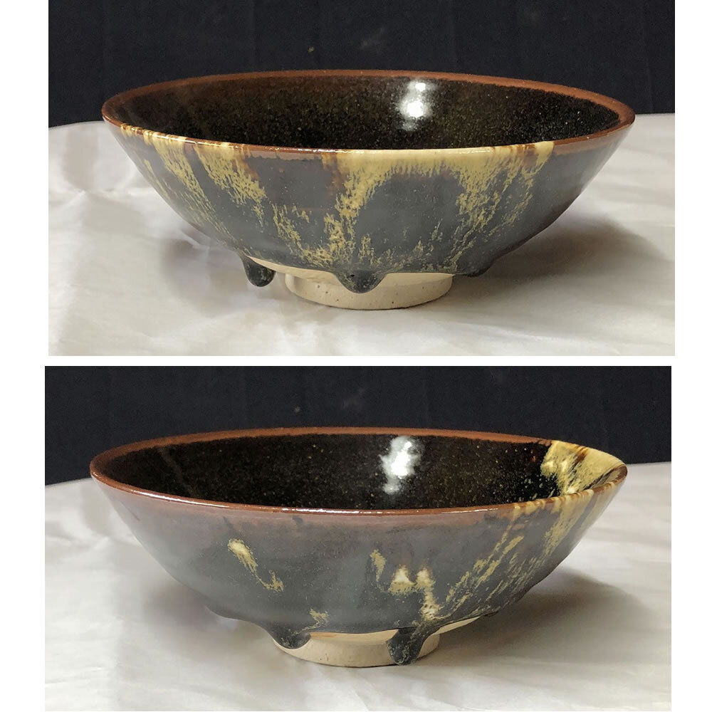 e2930 逆富士絵 平茶碗 在銘 合わせ箱 富士山 抹茶碗 茶道具 【公式通販】