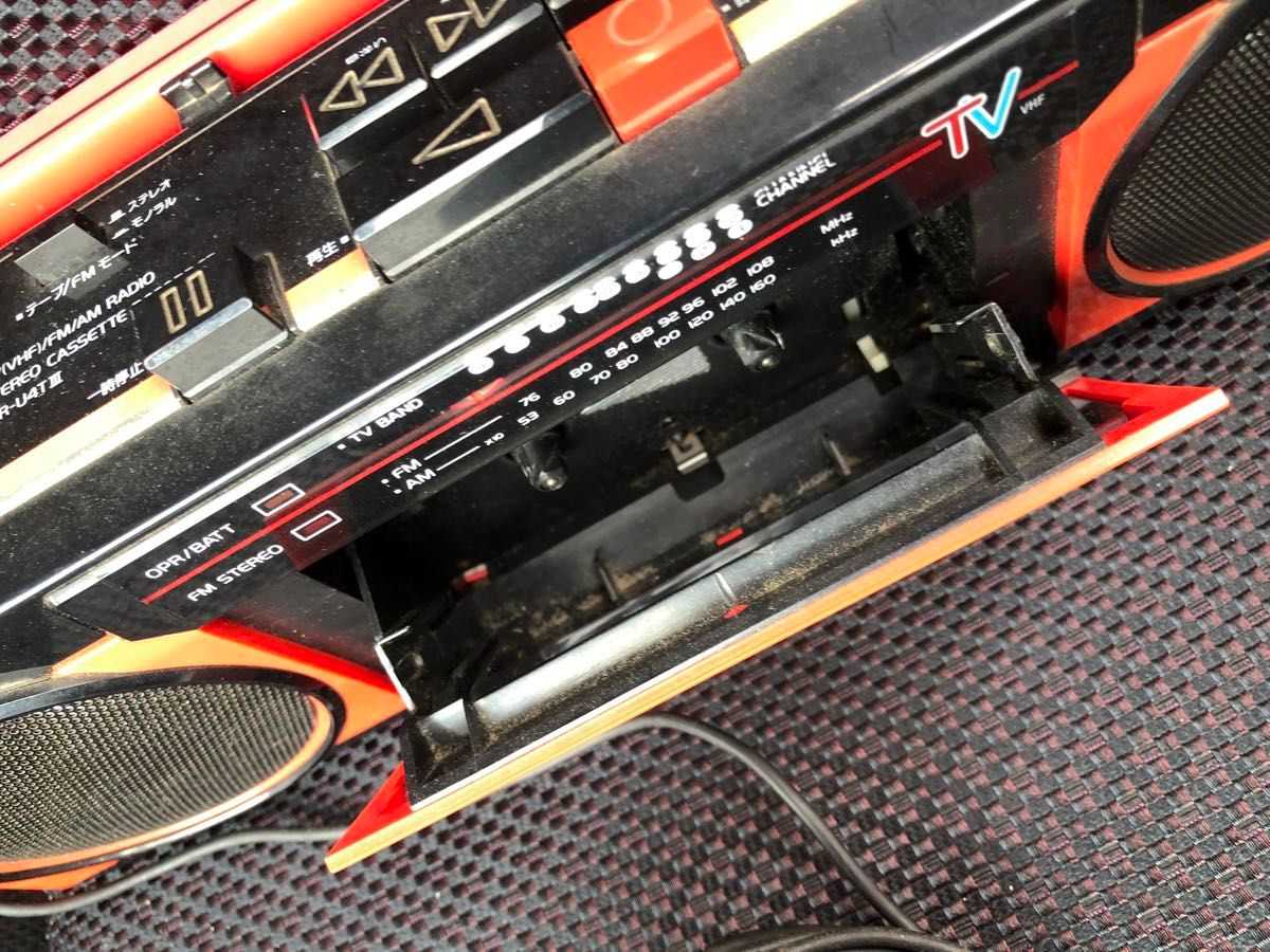 SANYO ラジカセ MR-U4TⅢ おしゃれなテレコTOWN U4 サンヨー 昭和