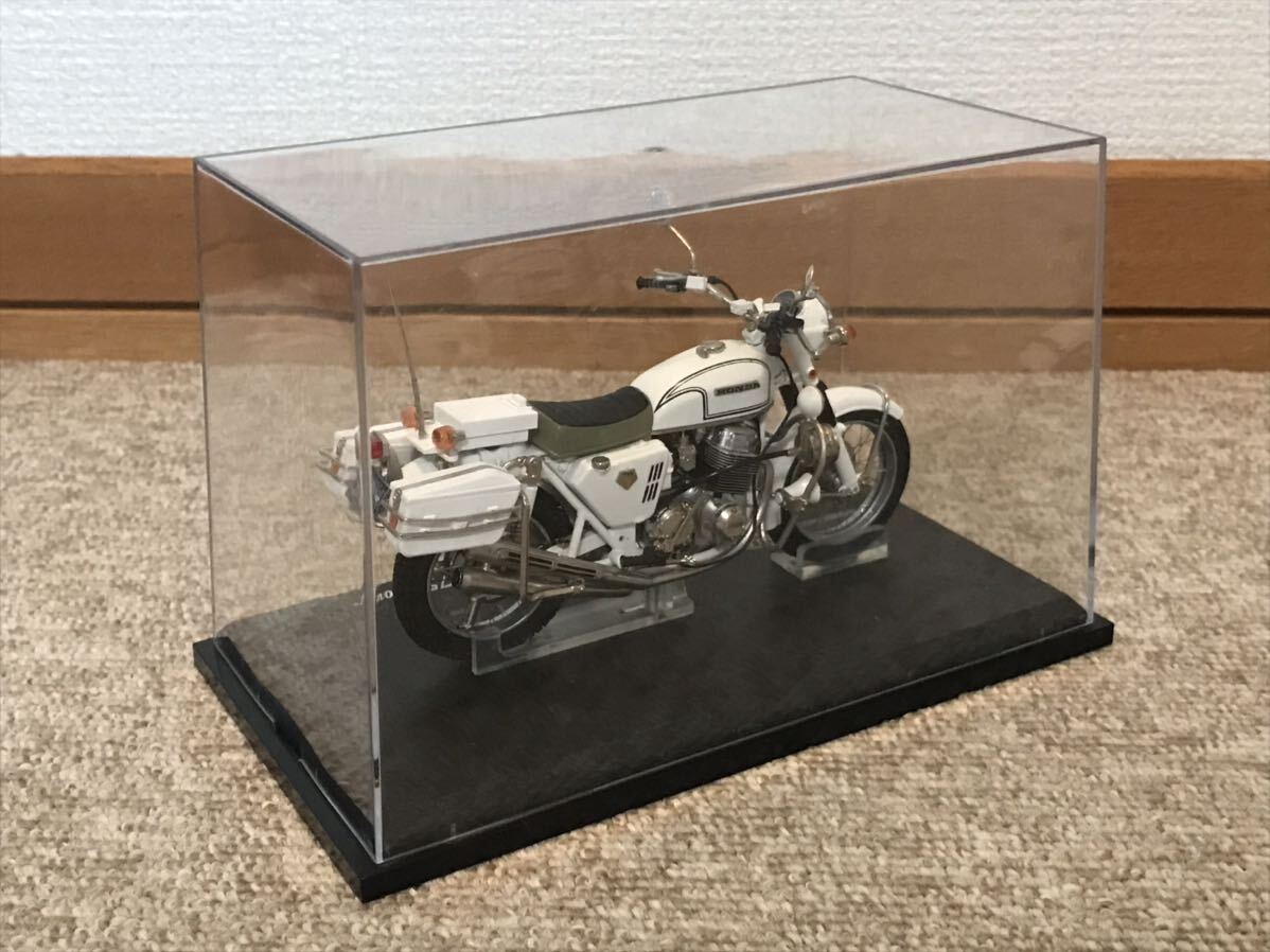 送料無料 1/18 ホンダ CB750 four 白バイ ミニカー マルサン 鉄馬