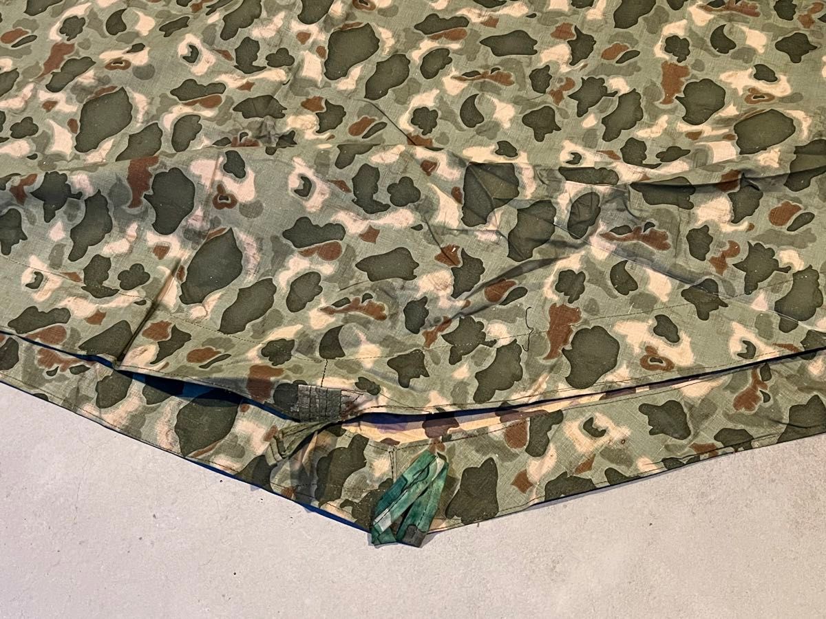 デッドストック 70s トルコ軍幕 シェルターハーフ ダックハンターカモ