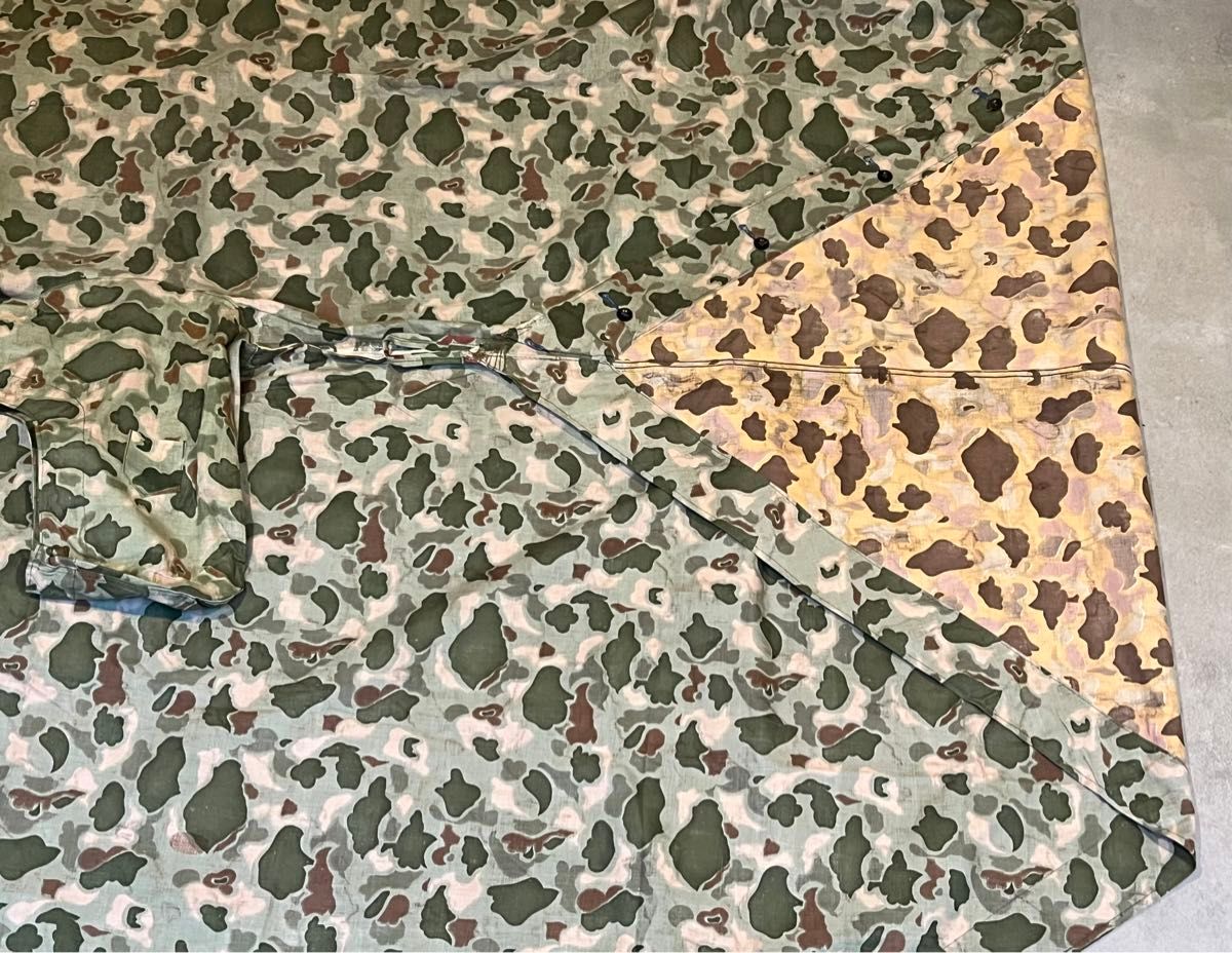 デッドストック 70s トルコ軍幕 シェルターハーフ ダックハンターカモ