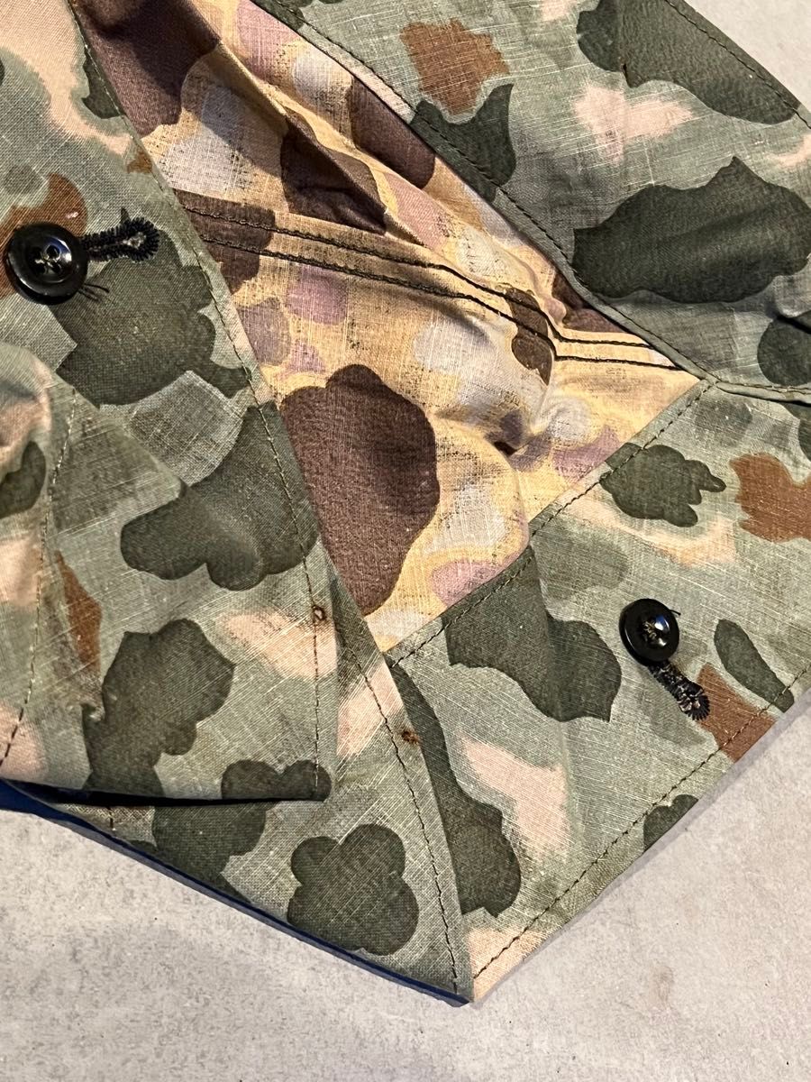 デッドストック 70s トルコ軍幕 シェルターハーフ ダックハンターカモ