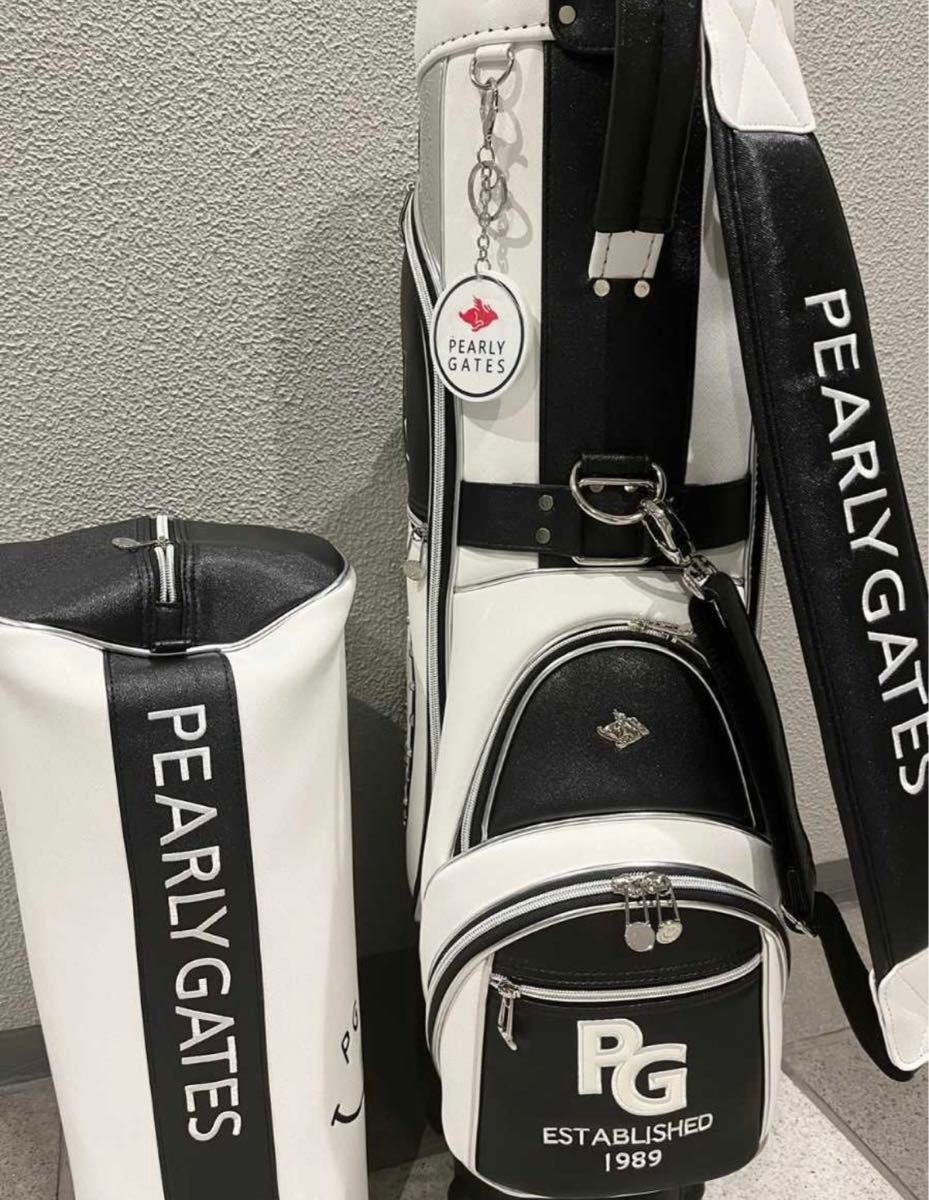 PEARLY GATES パーリーゲイツ キャディバッグ ホワイト / ブラック