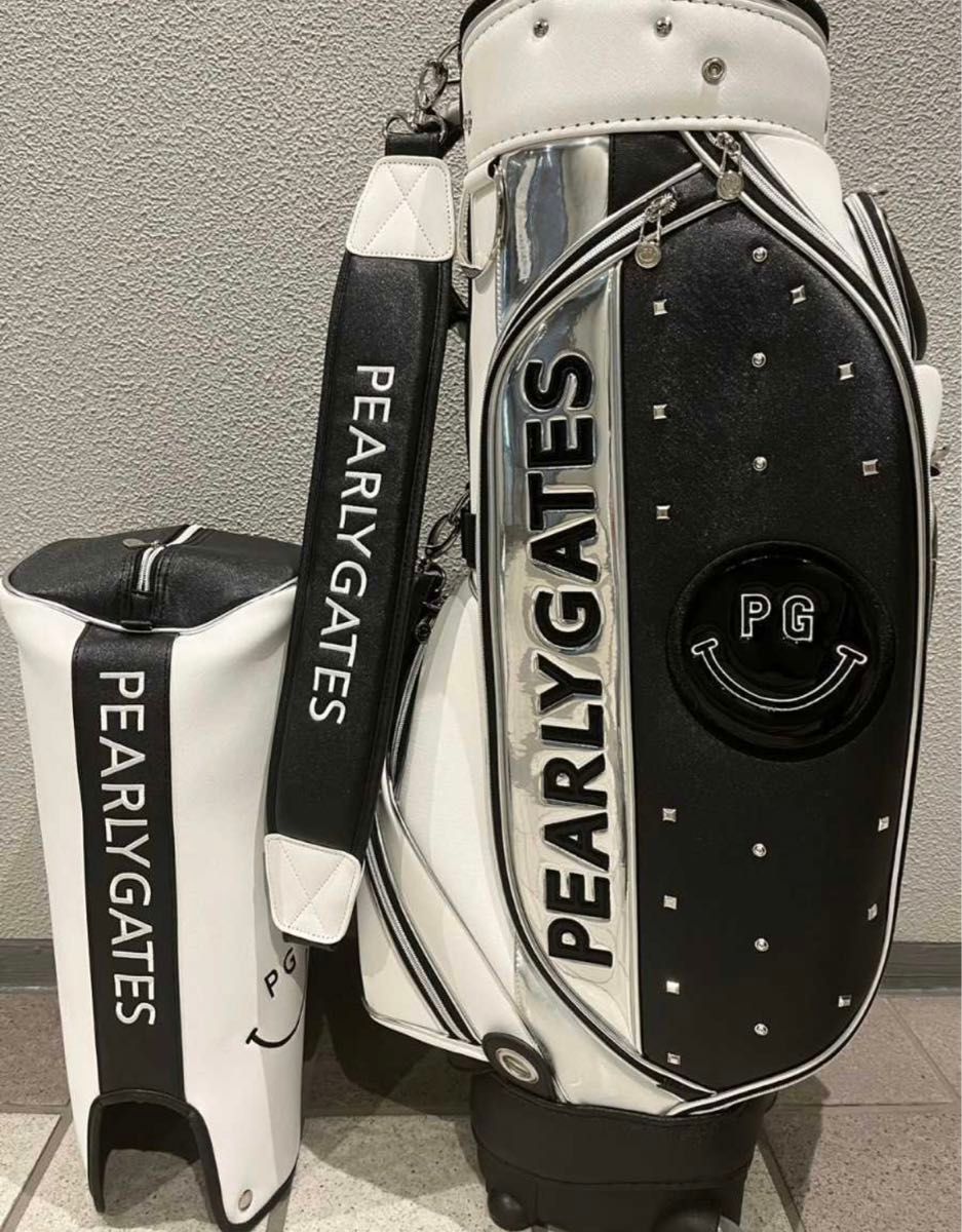 PEARLY GATES パーリーゲイツ キャディバッグ ホワイト / ブラック